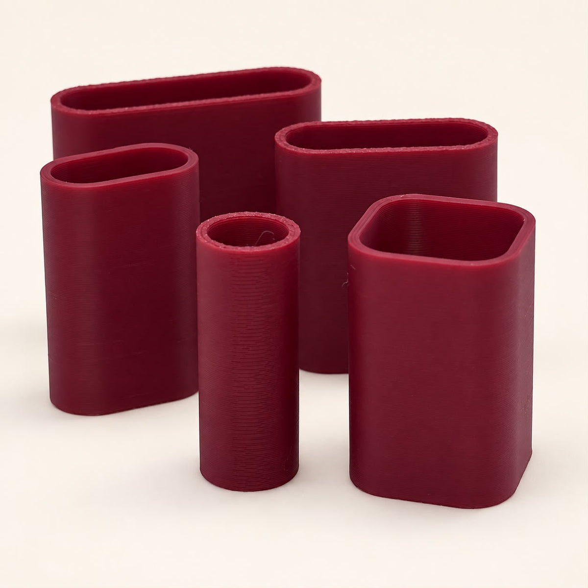 Vermelho escuro - Tubete para acabamento